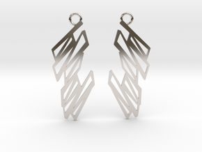 Zigzag earrings in Platinum: Small