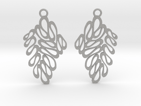 Wave earrings in Aluminum: Extra Small