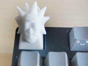 Rick Keycap for Cherry MX switches in White Natural Versatile Plastic