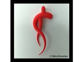 "Arabesque" in Red Processed Versatile Plastic