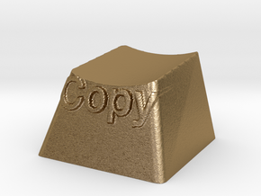 Copy keycap in Polished Gold Steel