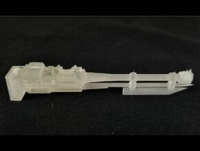 Small Knight – Spiked Repeater Cannon - Right in Smoothest Fine Detail Plastic