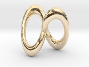 Infinity pendent in 14K Yellow Gold