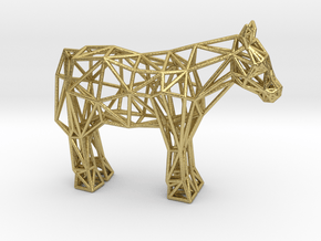 Shetland Pony in Natural Brass