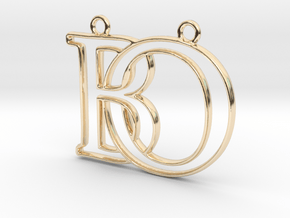 Initials B&O monogram  in 14K Yellow Gold
