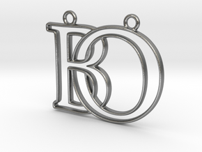 Initials B&O monogram  in Natural Silver