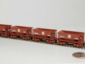 Z 70 ton ore jenny, Six Pack, no couplers in Smooth Fine Detail Plastic