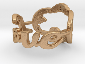 Love Ring in Natural Bronze: 1.5 / 40.5