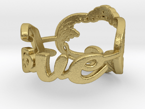 Love Ring in Natural Brass: 2.25 / 42.125