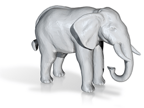O Scale African Elephant in Tan Fine Detail Plastic