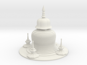 Pagoda in White Natural Versatile Plastic