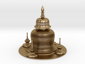 Pagoda in Polished Gold Steel