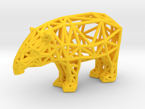 Baird's Tapir (adult male) in Yellow Processed Versatile Plastic