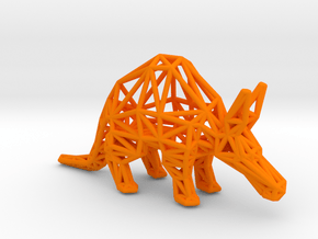 Aardvark (adult) in Orange Processed Versatile Plastic