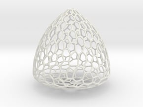 Solid of Constant Width Voronoi  in White Natural Versatile Plastic