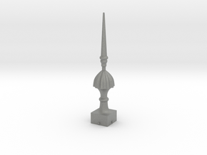 Signal Finial (Victorian Spike) 1:22.5 scale in Gray PA12