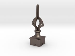 Signal Semaphore Finial (Cruciform) 1:6 scale in Polished Bronzed-Silver Steel
