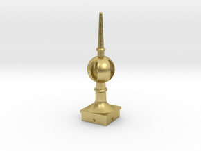 Signal Finial (Open Ball) 1:24 scale in Natural Brass
