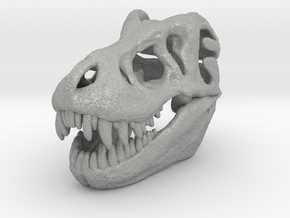 T-Rex Skull 30mm Pendant - Keychain in Aluminum