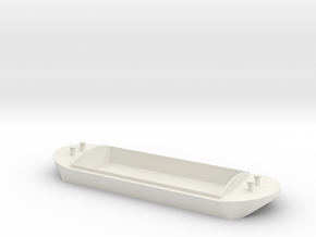 OO / HO / ERTL T&F Barge - Small in White Natural Versatile Plastic