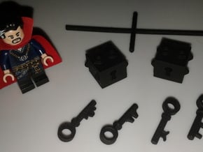 Key & Lock sets in Black Natural Versatile Plastic