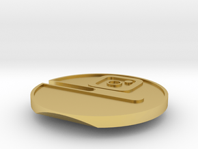 Buttcoin Cigar Stand with IG Logo (one half) in Polished Brass