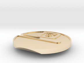 Buttcoin Cigar Stand with IG Logo (one half) in 14k Gold Plated Brass