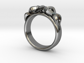 Designer Ring #3 in Polished Silver: 6 / 51.5