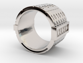 binary-ring-9US in Platinum