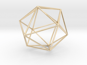 Isohedron small in 14k Gold Plated Brass