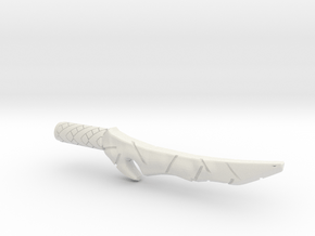 Orc Dagger (5mm, 4mm, 3mm grips) in White Natural Versatile Plastic: Large