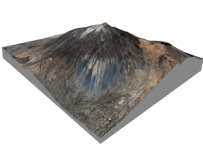 Pico del Teide Map, 1:30,000 in Glossy Full Color Sandstone