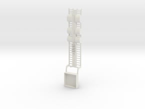 000439 Tieflader für Bau und Forstmaschinen HO 1:8 in White Natural Versatile Plastic
