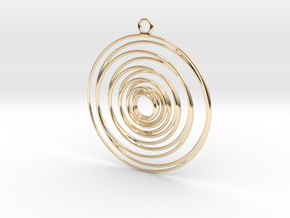 Whirlpool earrings in 14K Yellow Gold