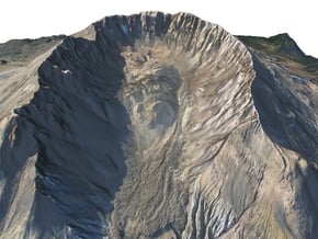 Mount St. Helens Map: 9" in Full Color Sandstone