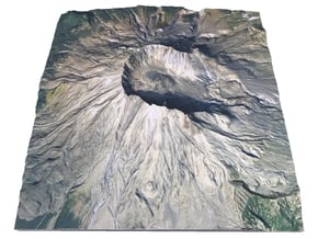 Mount St. Helens Map: 6" in Full Color Sandstone