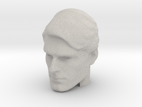 Superman head | Christopher Reeve in Natural Full Color Sandstone