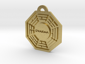 Lost, Dharma Initiative keychain decoration in Natural Brass