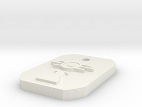 Scientist Dogtag in White Natural Versatile Plastic