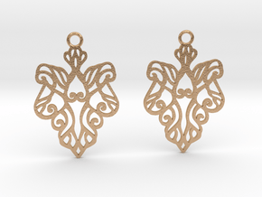 Alarice earrings in Natural Bronze: Small
