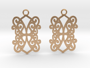 Ealda earrings in Natural Bronze: Small