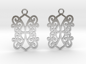 Ealda earrings in Natural Silver: Small