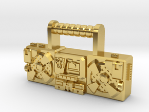 Titans Return Blaster, 4" and 6" figure scales. in Polished Brass: Small