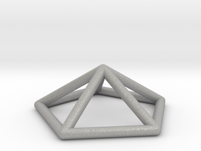 0722 J02 Pentagonal Pyramid E (a=1cm) #1 in Aluminum