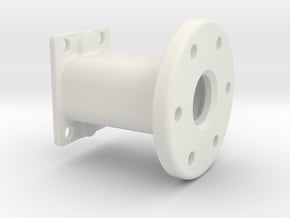 Spare Tire Mount in White Natural Versatile Plastic