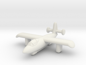 4302 Rocket Interceptor in White Natural Versatile Plastic