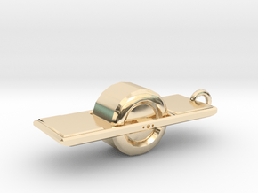 Onewheel + in 14k Gold Plated Brass