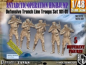 1/48 Antarctic Troops Set101-01 in Tan Fine Detail Plastic
