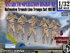 1/32 Antarctic Troops Set101-01 in Tan Fine Detail Plastic