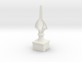 Signal Semaphore Finial (Cruciform) 1:24 scale in White Natural Versatile Plastic